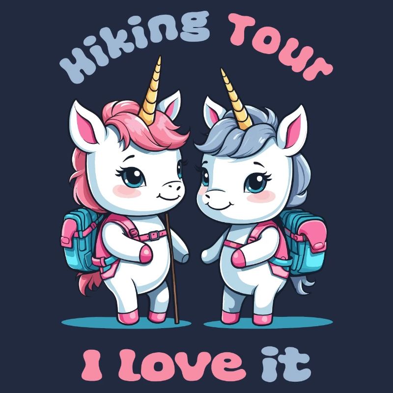 Süße Wanderer Einhörner