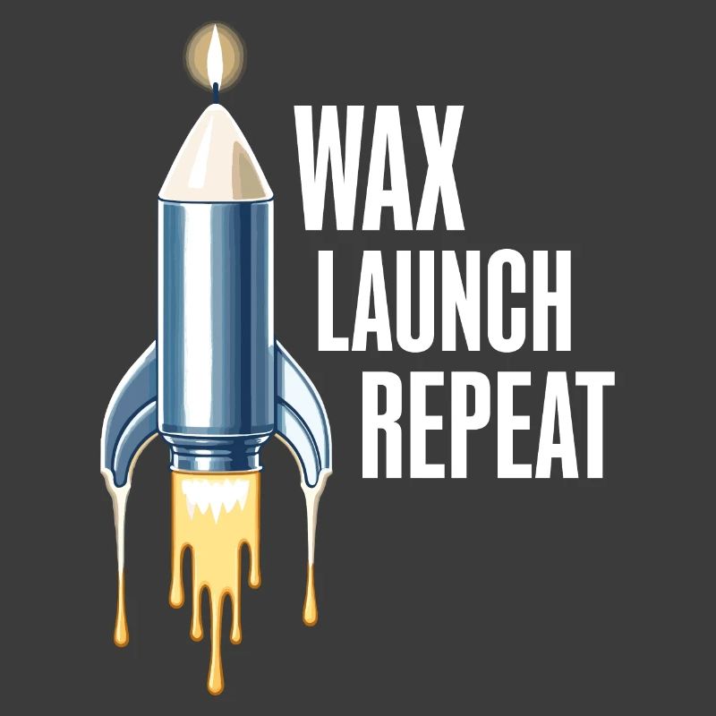WAX Launch Repeat – Funny Rocket Candle Design