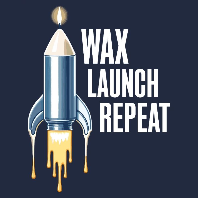 WAX Launch Repeat – Witziges Raketen-Kerzen-Design