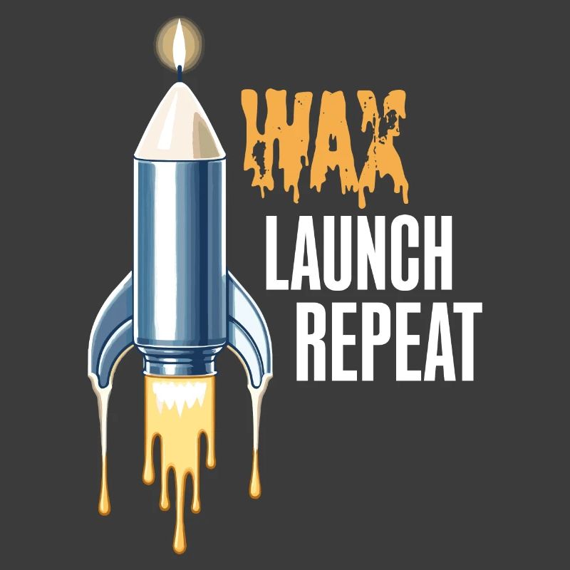 WAX Launch Repeat – Fun Rocket Candle Design