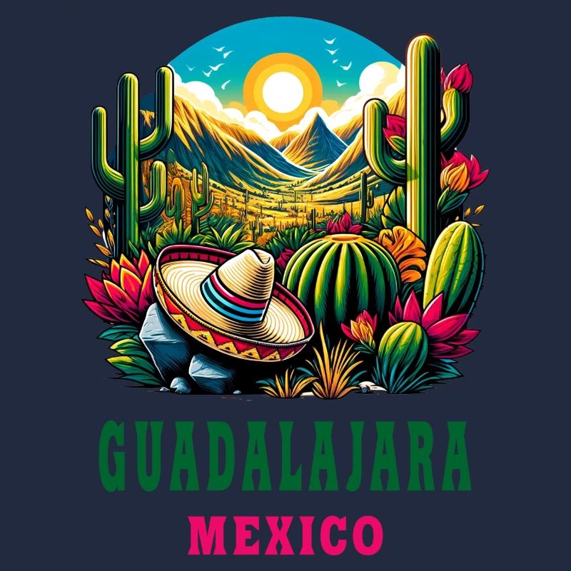 Guadalajara Mexico cactus design