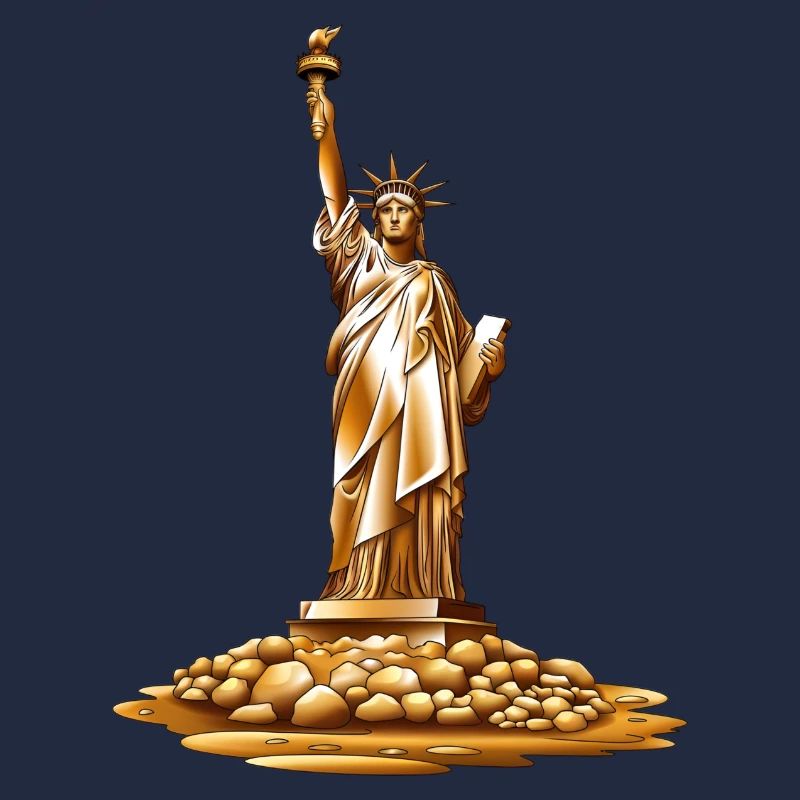 Statue de la torche dorée de la Liberté