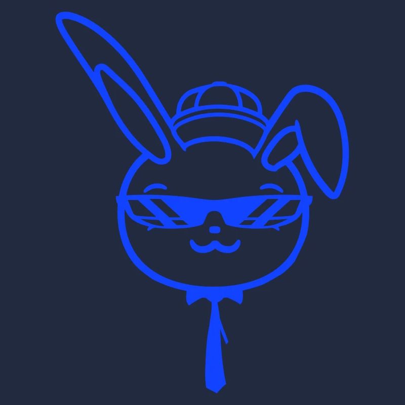 Bunny Sunglasses Cappy Tie Cool Hat Comic