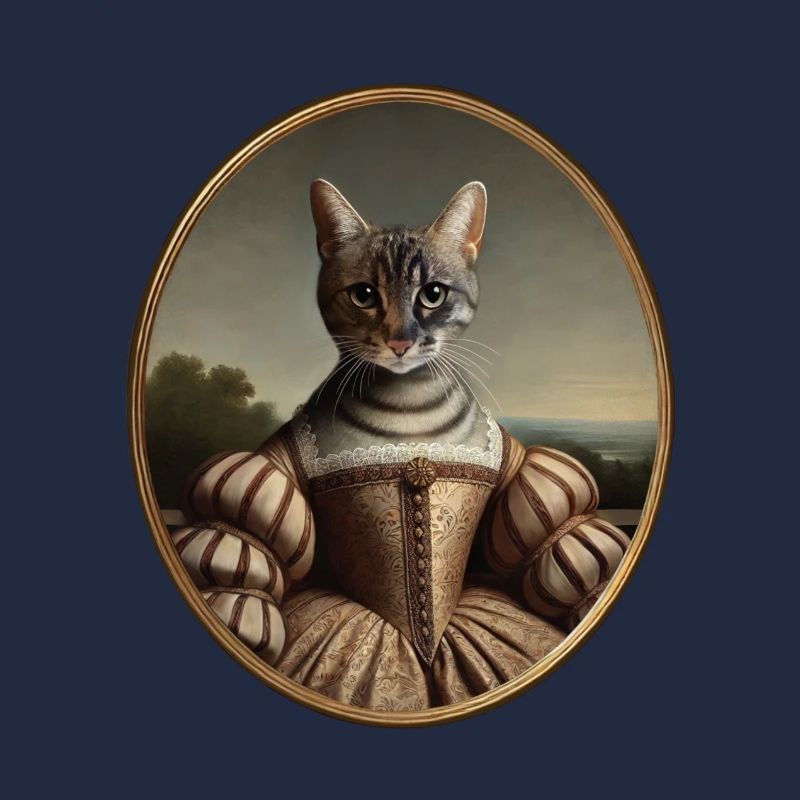 Chat du Bengale dans le style de la Renaissance