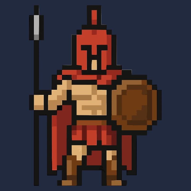 Pixel spartiate