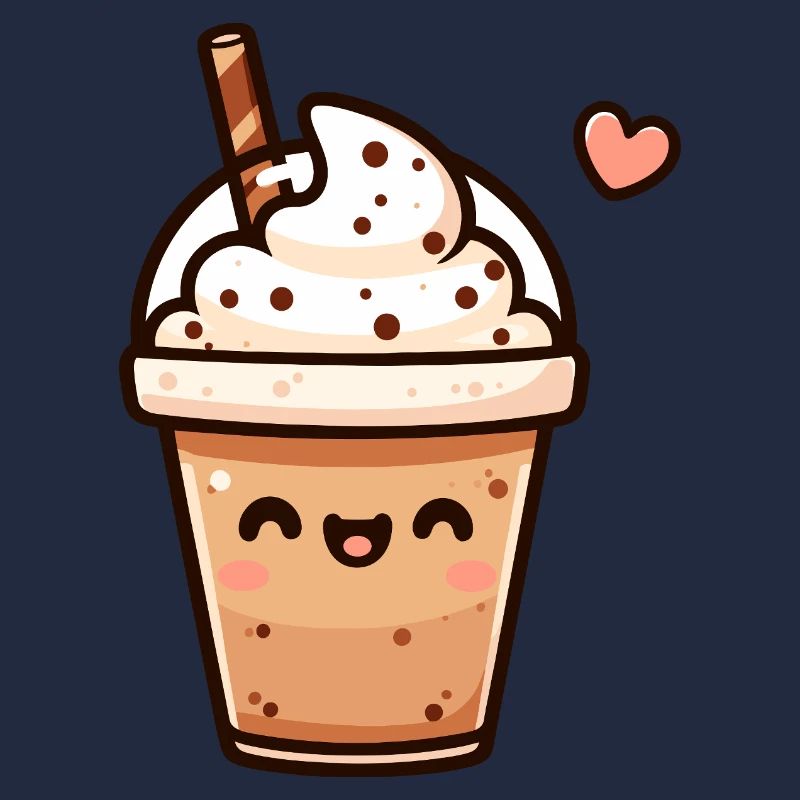 Conception de tasse à café mignon tourbillon de chocolat