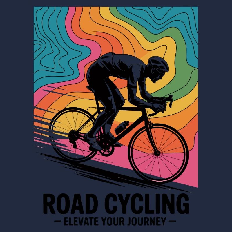 1970s Road Cycling – Retro Map Tee
