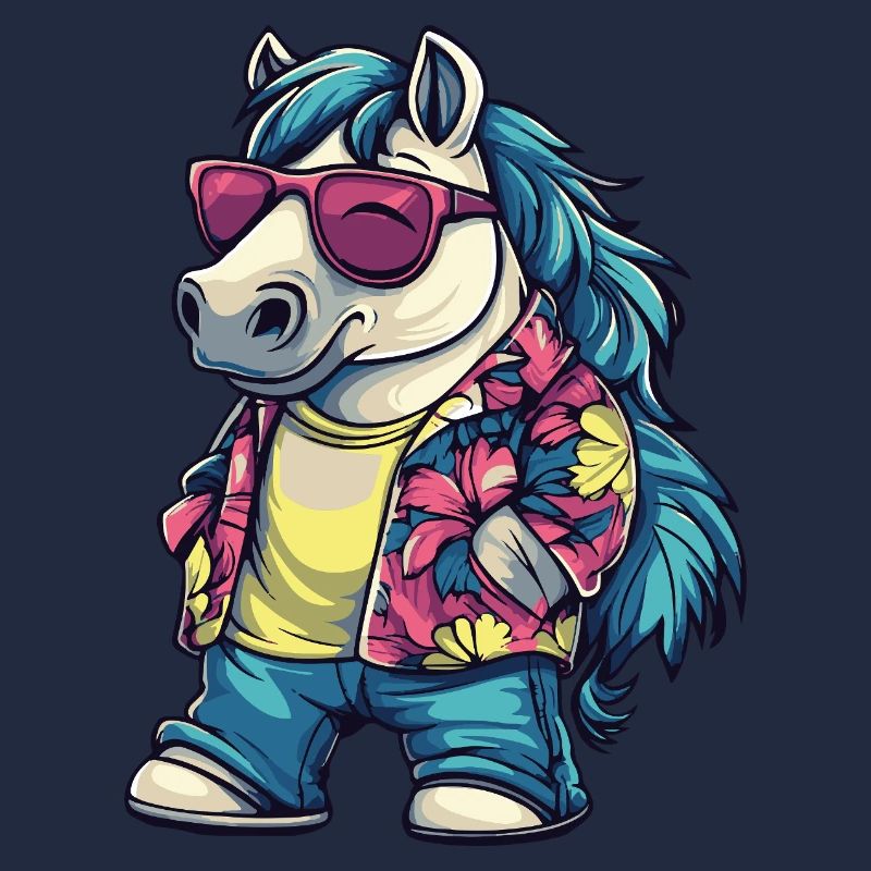 Vacances de bande dessinée de cheval