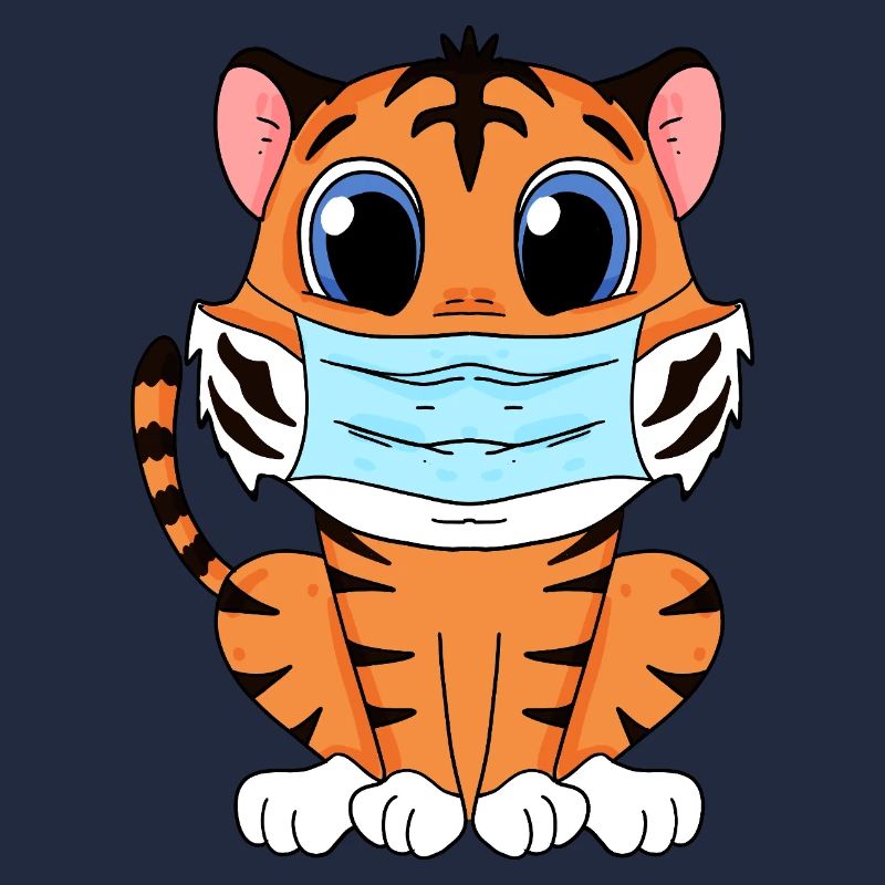 Cute Tiger with Mask