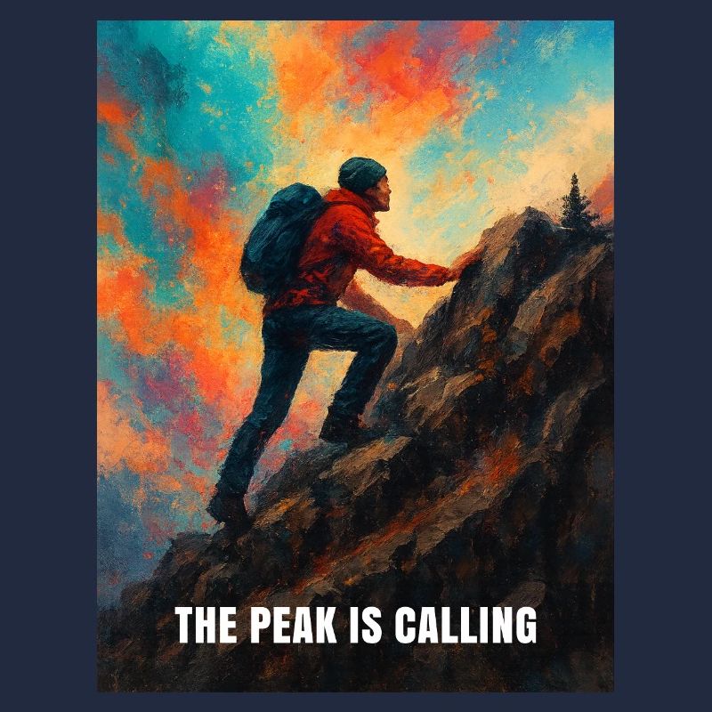 Climber Reaching for the Summit