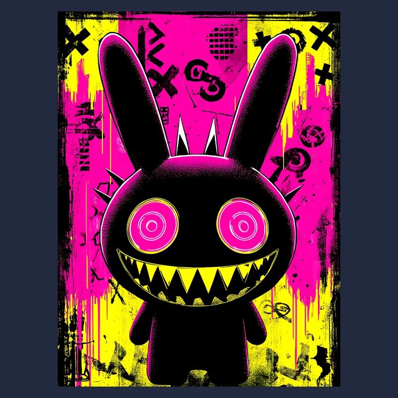 Retro Neon Hase