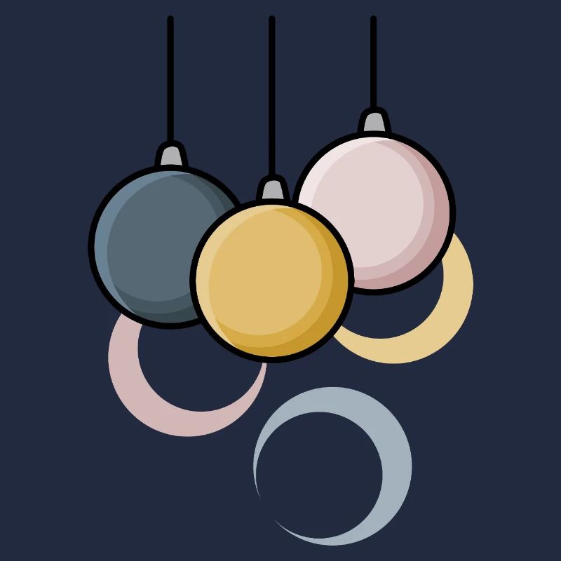 Moderne Weihnachtskugeln