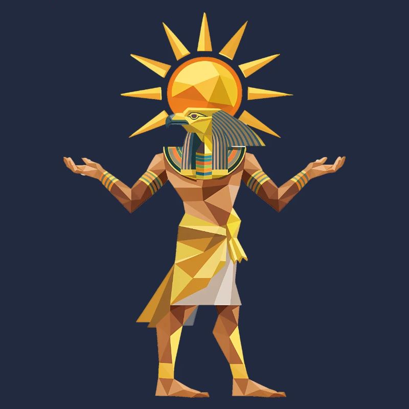 Sungod Ra - Cooles Low-Poly-Logo