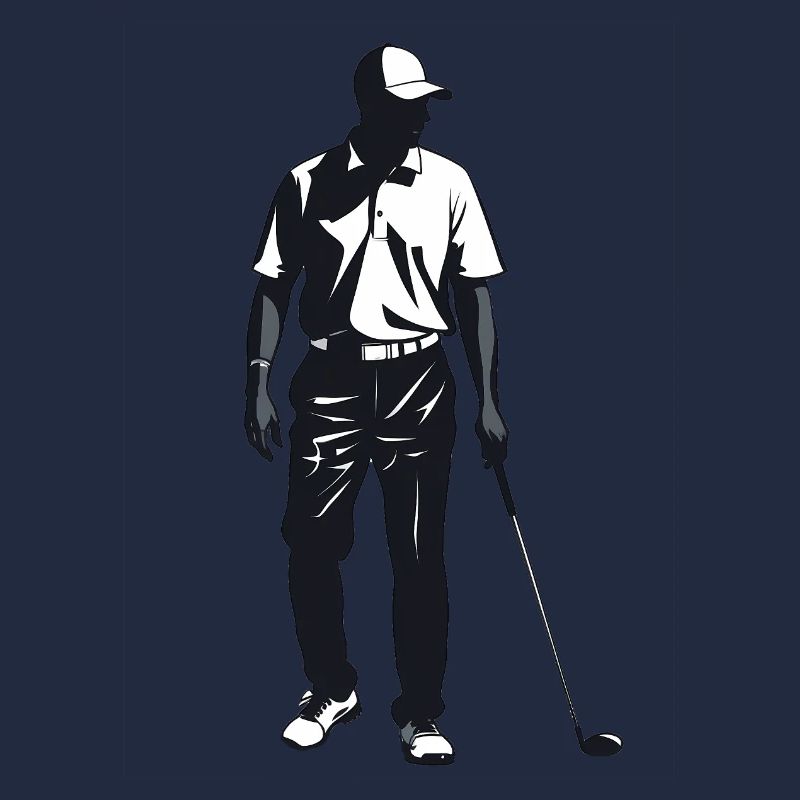 Golfer - Cooles Silhouette Logo