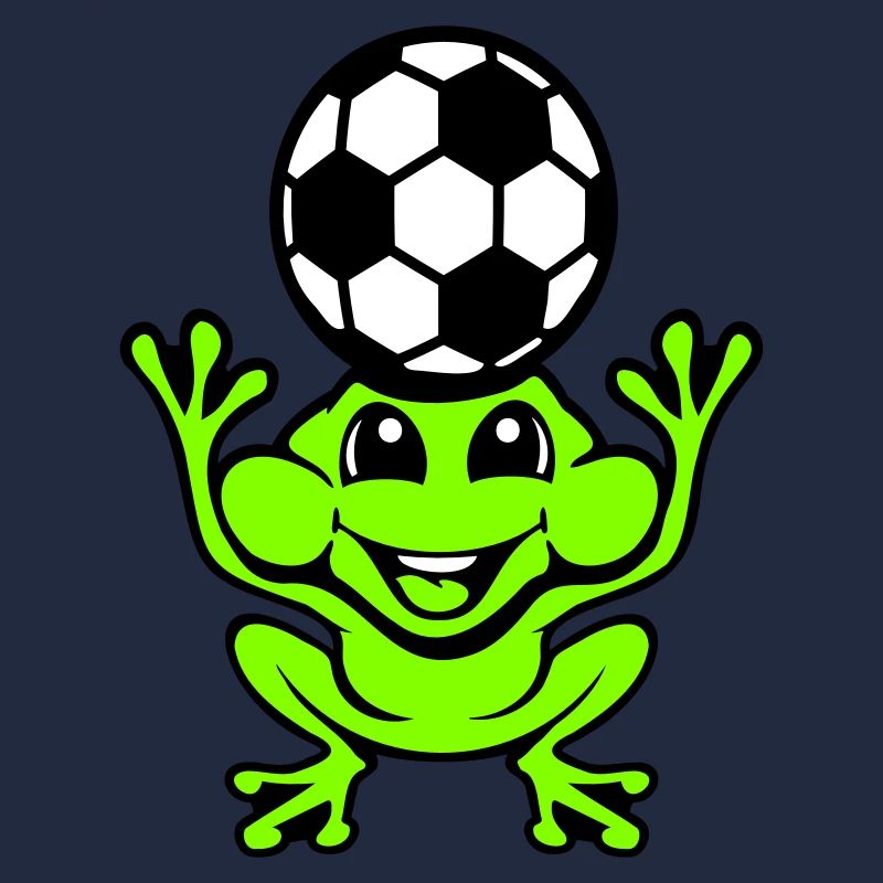 Frog Soccer Header Ball Playing Toad
