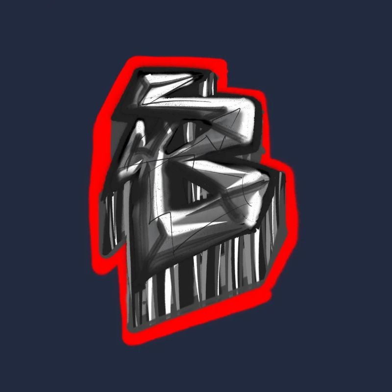 Monochrome Glyph Graffiti