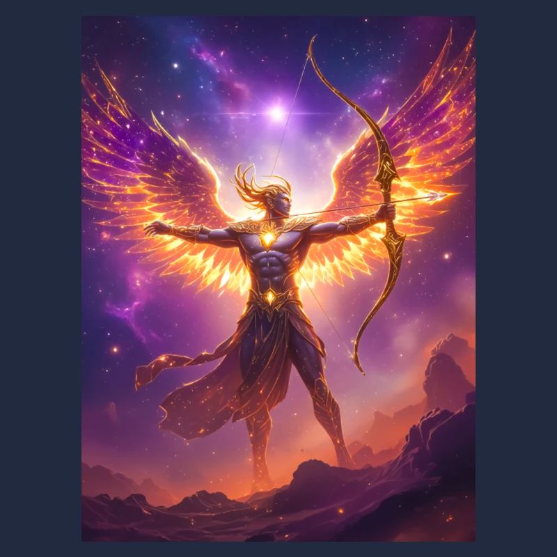 Celestial centaur archer shooting starfire arrows 