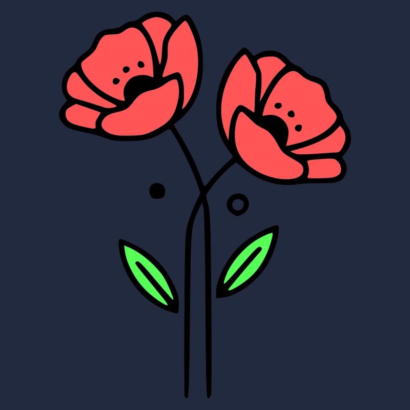 mohnblume-mohnblumen-minimalistisch-line-art-5