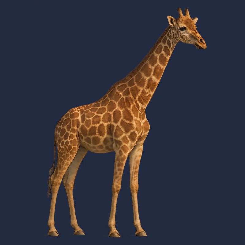 Giraffe in Naturton