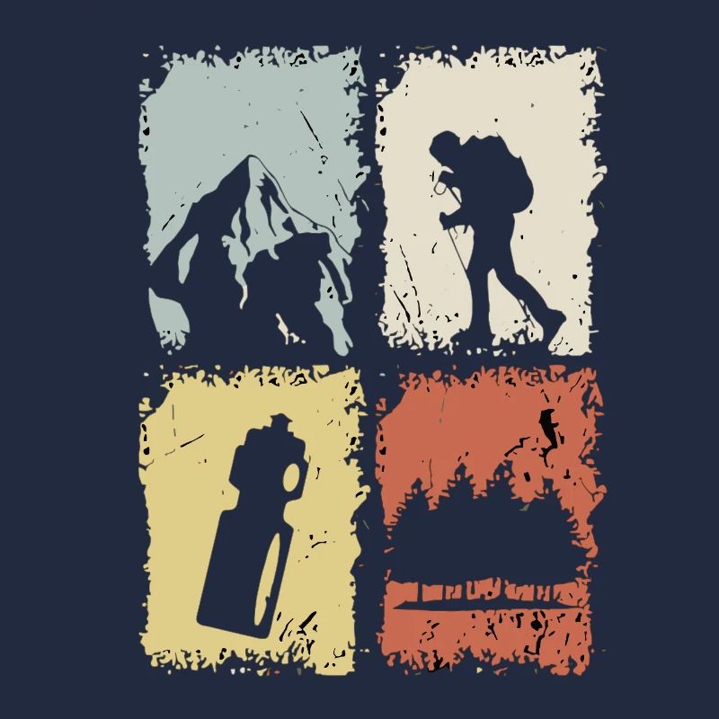 Vier Panel Silhouette Grunge