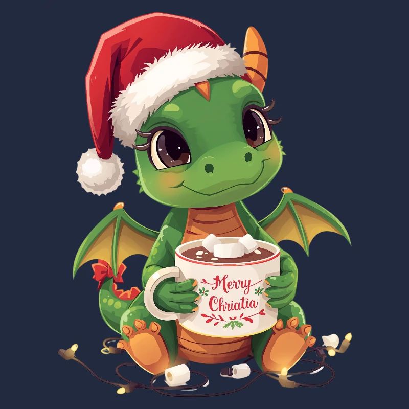 Warmer Weihnachtsdrache