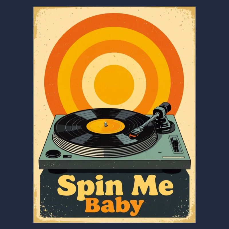 Retro-Vinylplatte mit warmem, lebendigem Ton