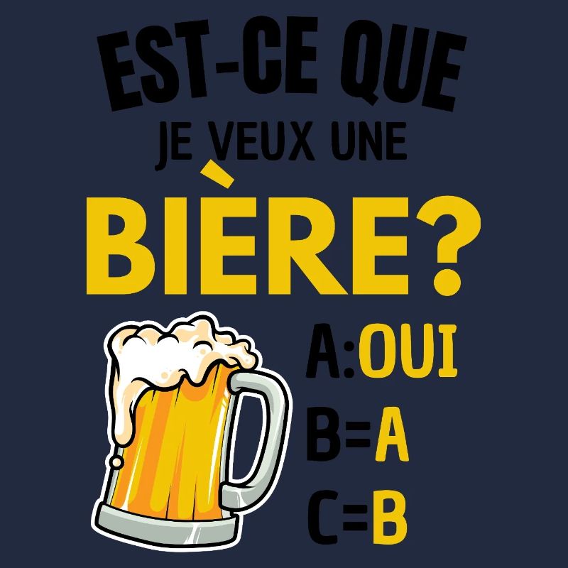 Will ich ein Bier? Beauf Alkoholwitz