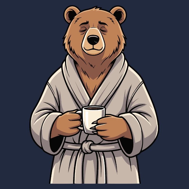 Bär mit Kaffee