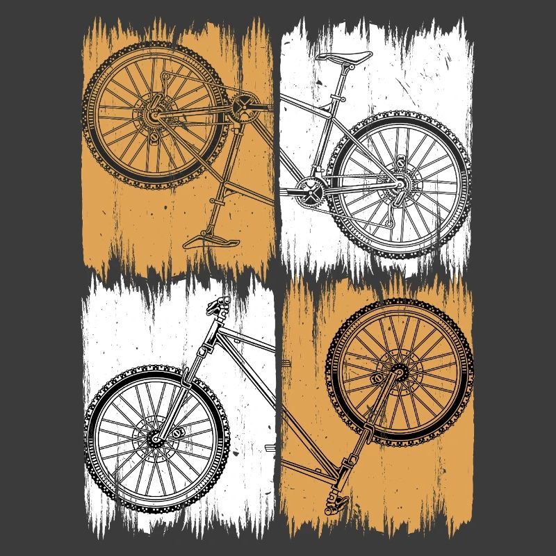 Grunge Split Bicycle Quad Artwork