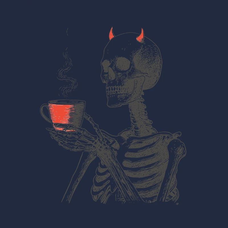 Devilish Coffee Skeleton