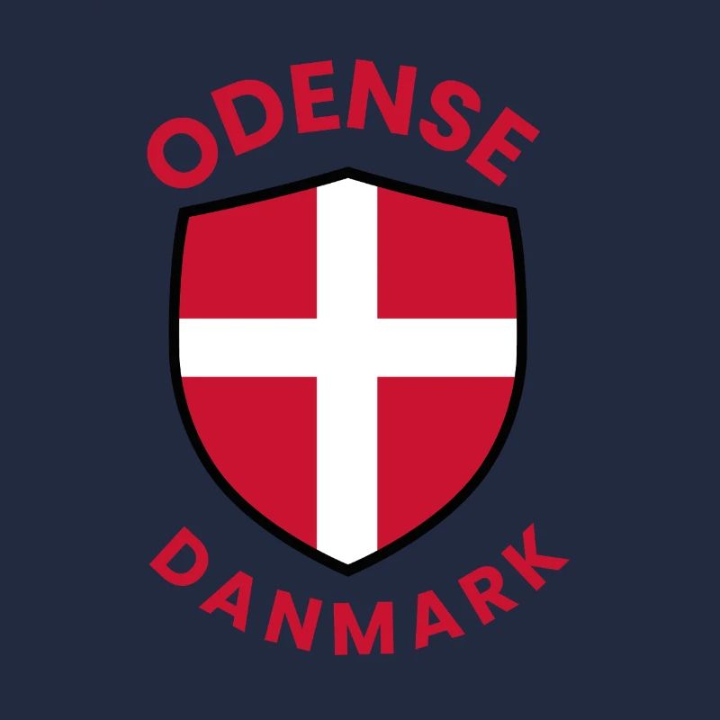 Blason du drapeau du Danemark d’Odense