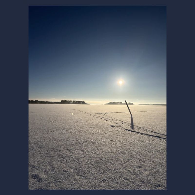 Wintermorgen am Saimaa-See