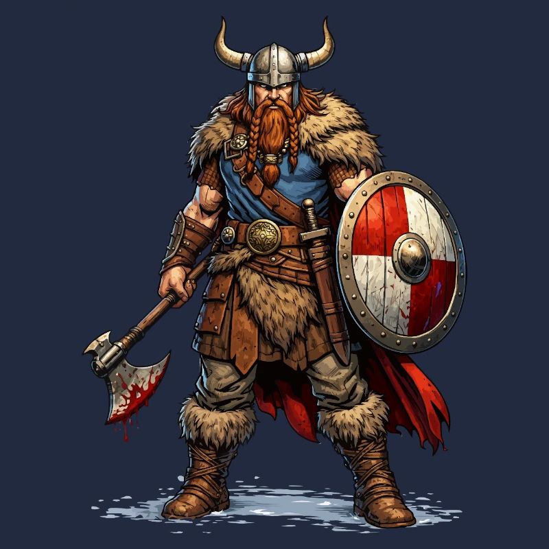 Wikinger Krieger mit Schild