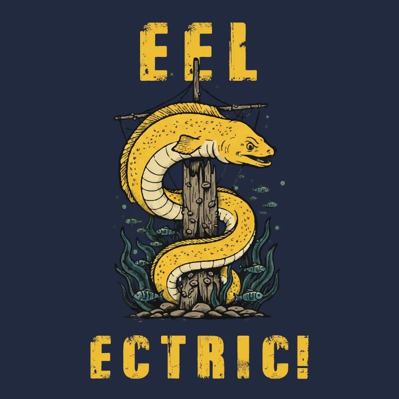 Vintage Eel-ectric Eel Humor