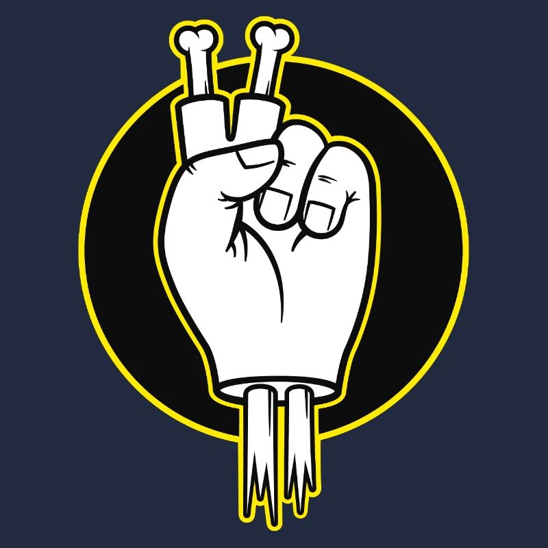 Bone Fingers Siegeszeichen