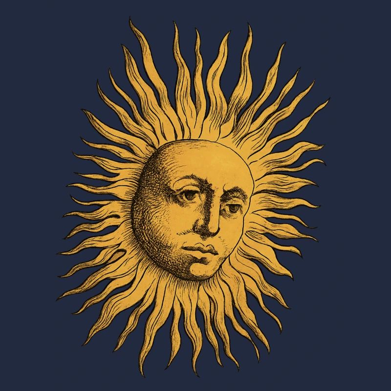 Goldene Sonnengestalt