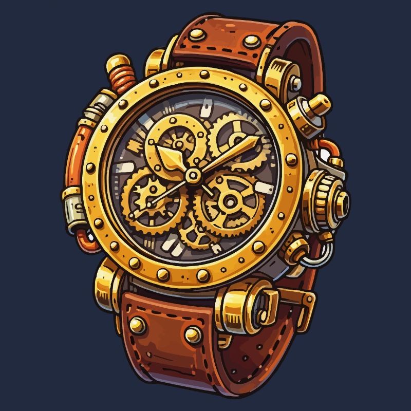 Steampunk Uhrwerk Chrono Design