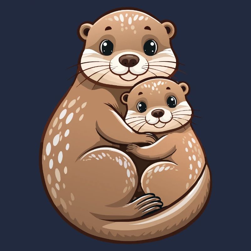 Mutterotter mit Jungtier