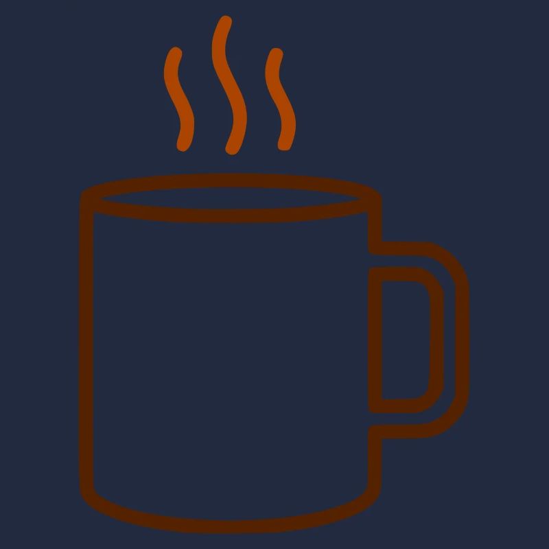 Kaffeetasse Dampf Outline