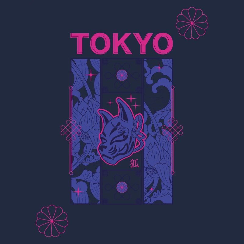 Tokyo Neon Kitsune design