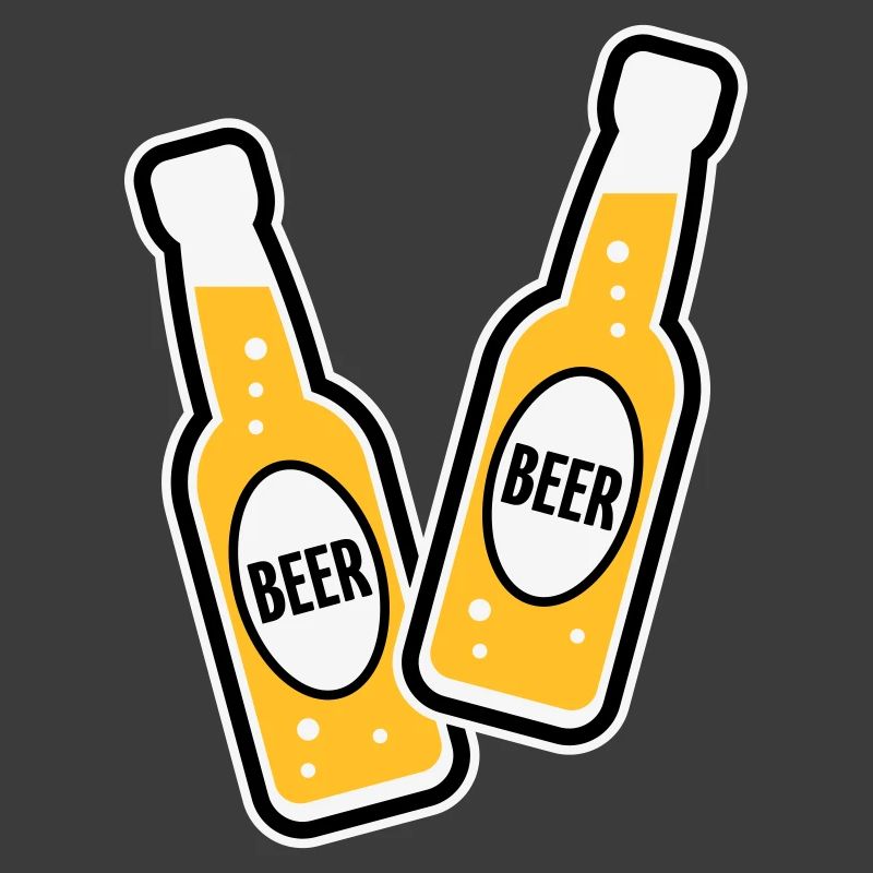 2 Toasting Beer Bottles (Beery / POS 3C)
