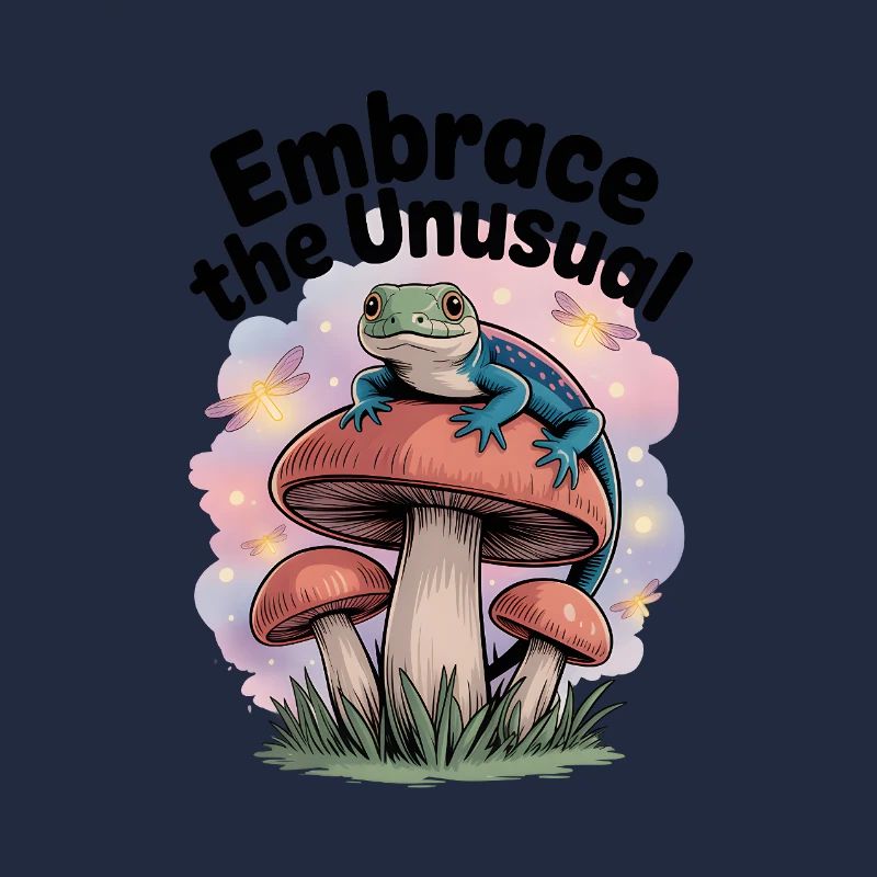 Lizard on a mushroom: Uniqueness
