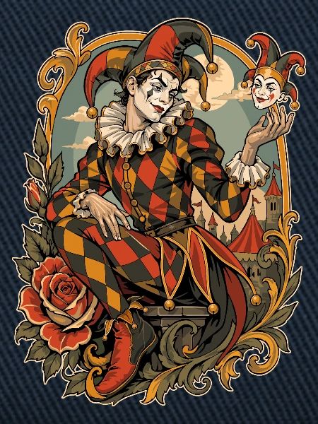 Harlekin der Commedia dell'Arte