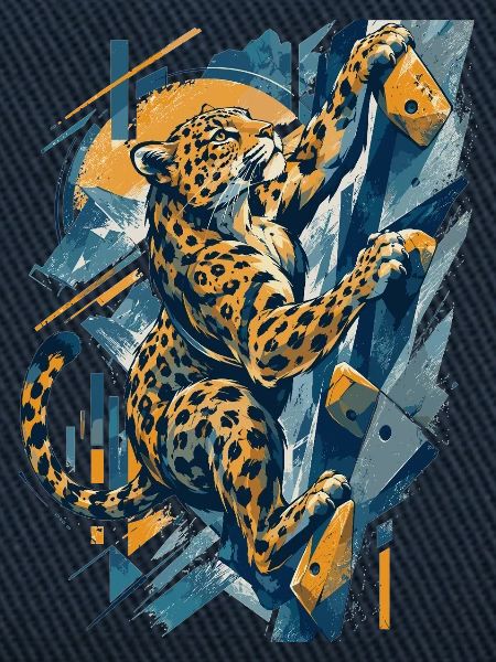 Bouldern Leopard – Abstraktes Klettern