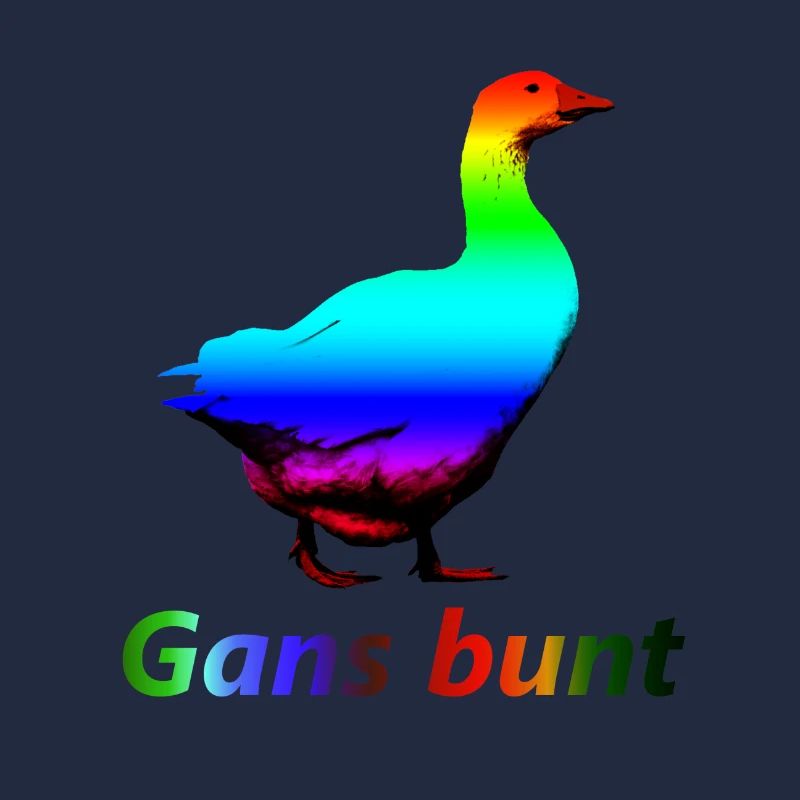 Gans bunt