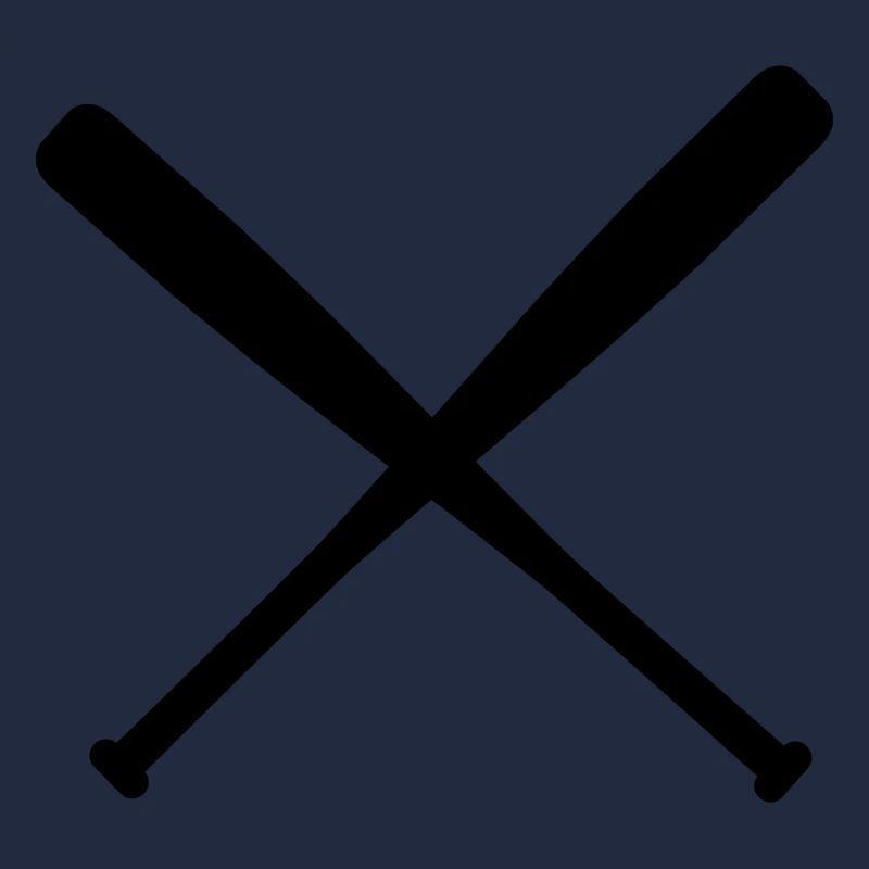 baseball bat crossed
