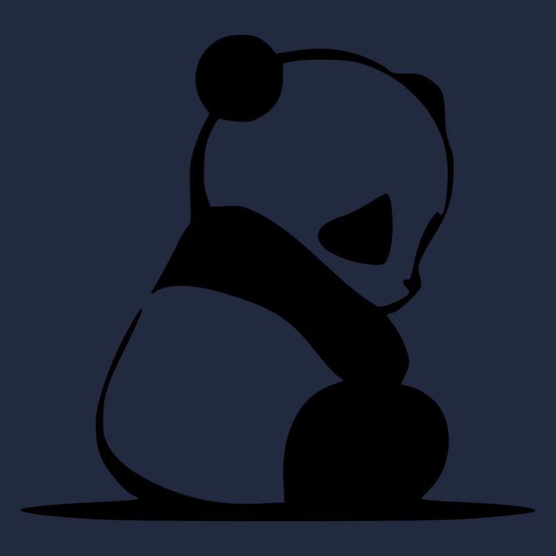 Süßer trauriger Panda