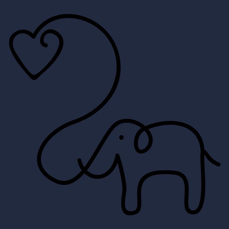 ELEPHANT with heart