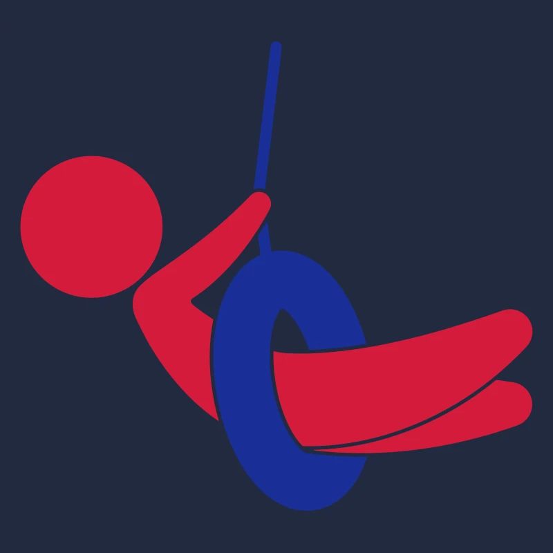 Child sitting on a swing