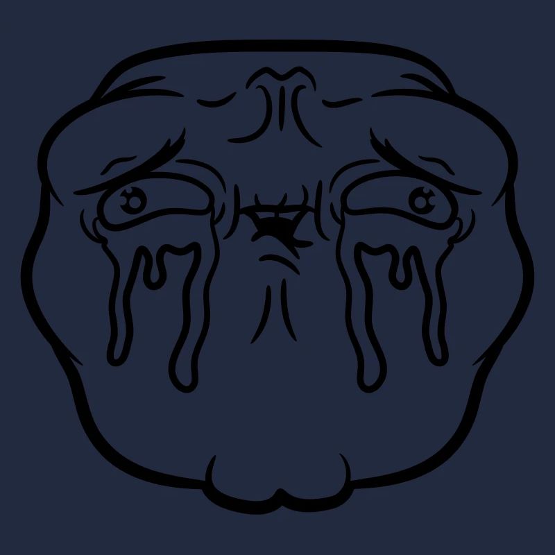 Weeping sad face tears unhappy